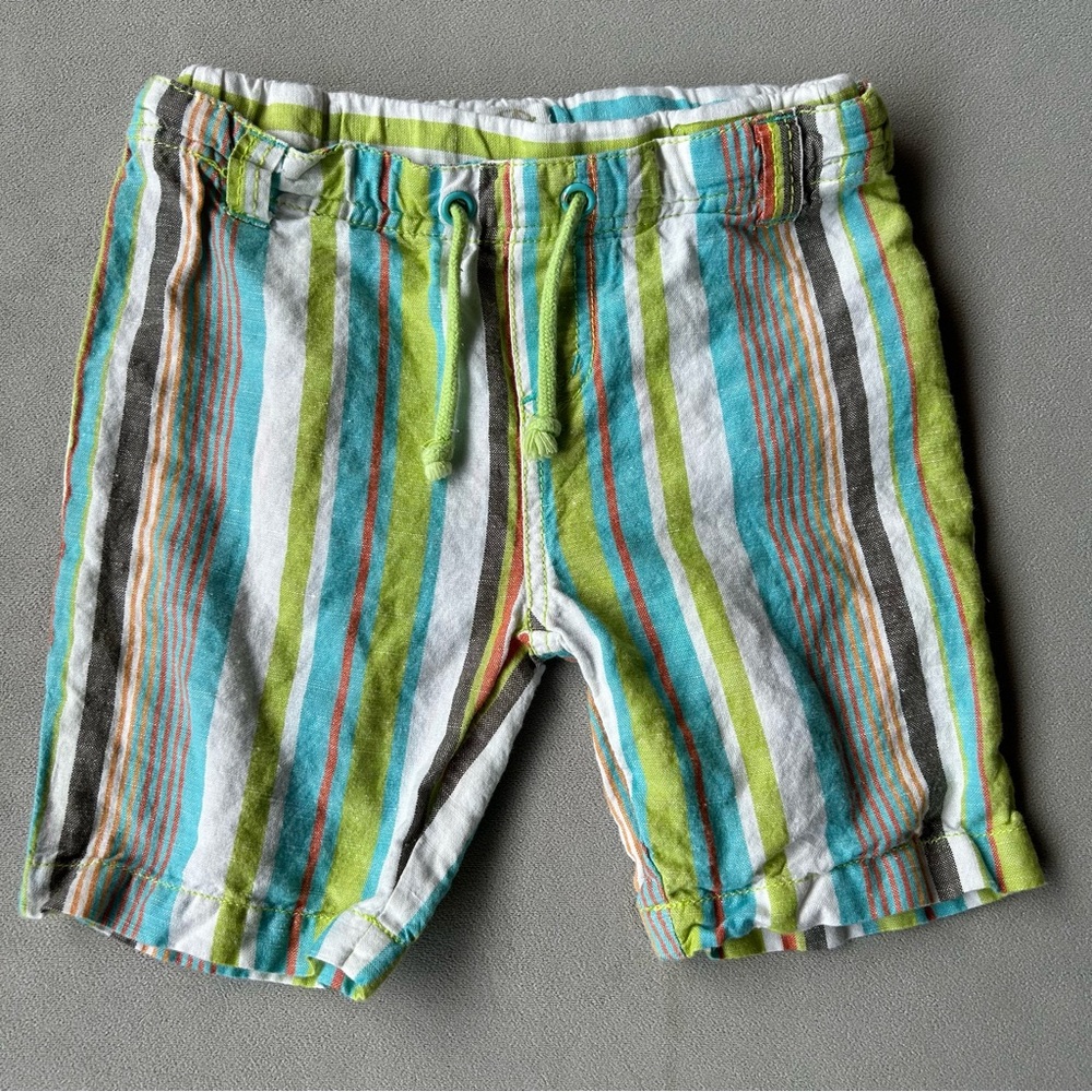 Me Too ~ Linen Mix Longshorts ~ Baby Size 12-18 Months